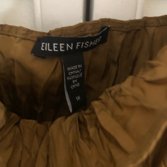 Eileen Fisher Bronze Pleated Camisole Size 1X - Picture 5 of 8